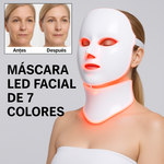 Mascarilla facial antiarrugas con terapia de luz (incluye mascarilla para el cuello GRATIS)